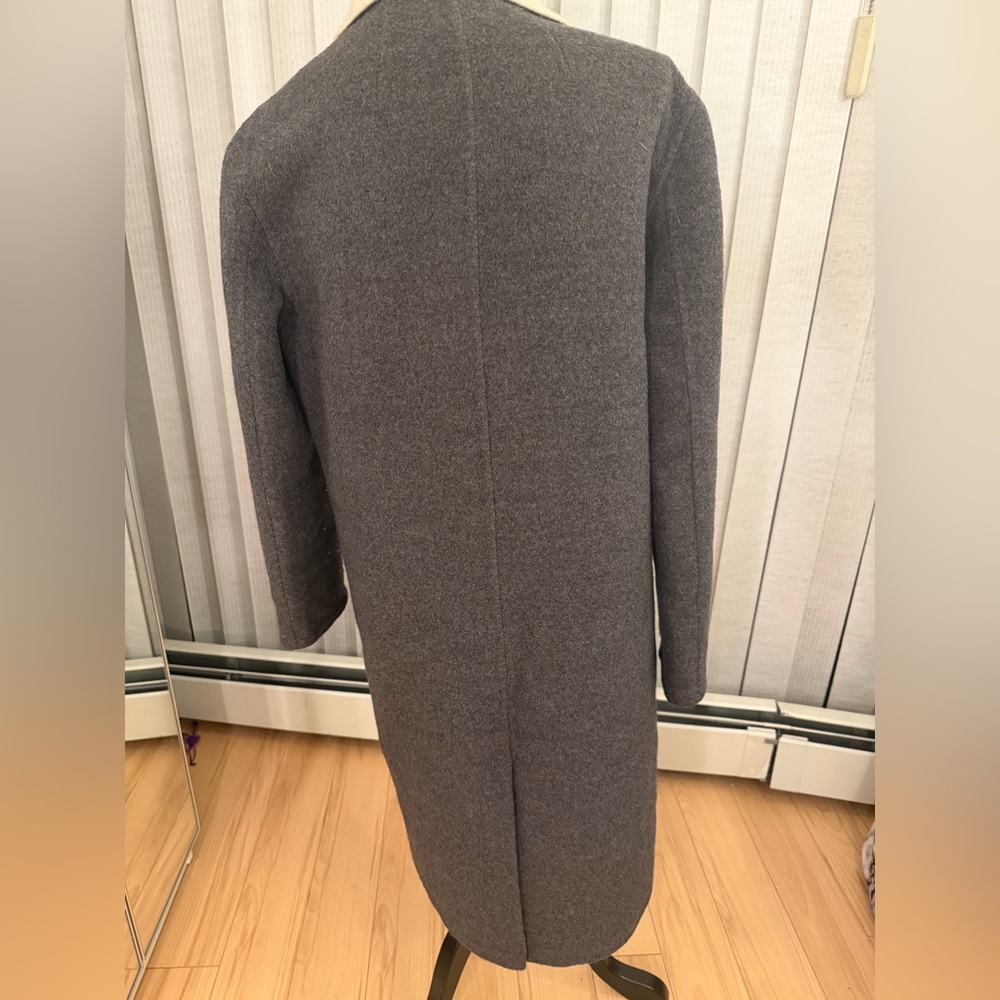 Banana Republic Wool Coat in Cream and Gray - Picture 9 of 13